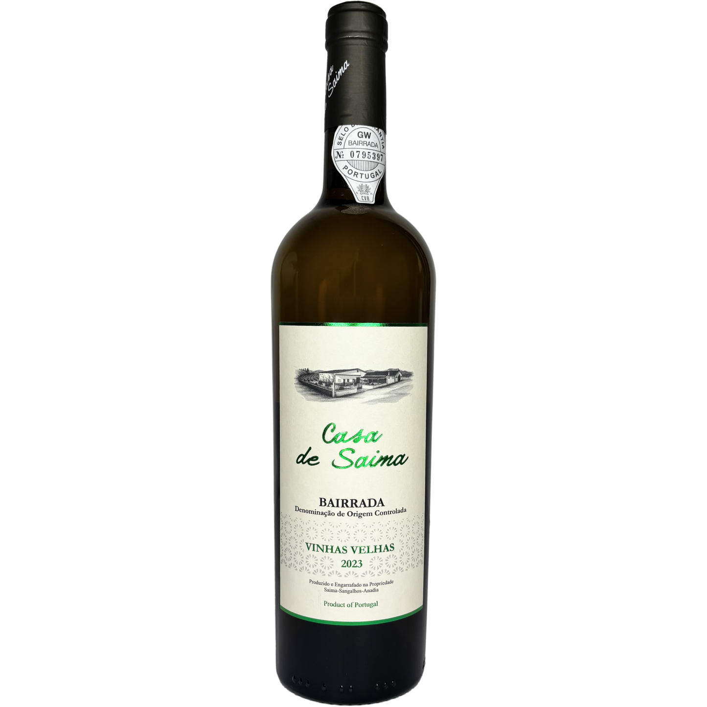 bottle of casa de saima vinhas velhas white wine