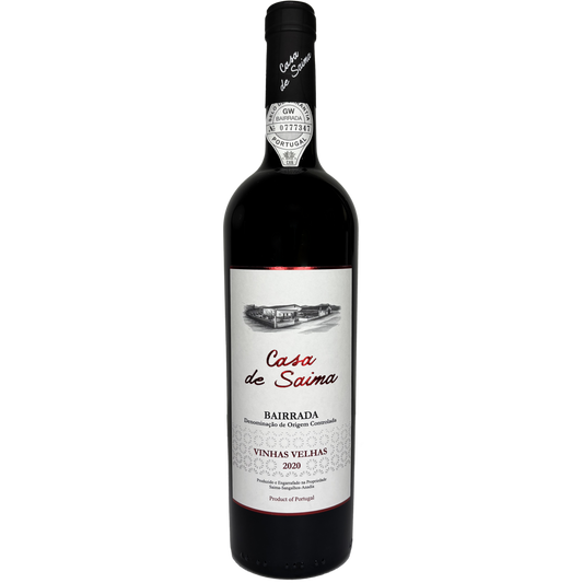 bottle of casa de saima vinhas velhas red wine