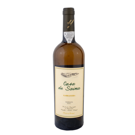bottle of casa de saima garrafeira white wine