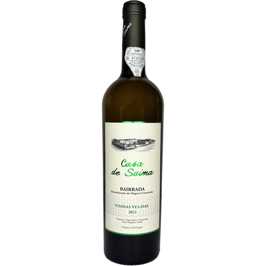 bottle of casa de saima vinhas velhas white wine